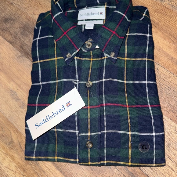 Saddlebred Men's Multicolor Plaid Button Down Shirt - Picture 1 of 3